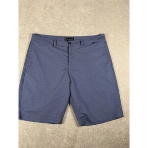Travis Mathew Golf Shorts Mens 38 Casual Stretch 10" Inseam Dark Blue Striped